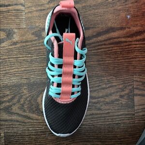 Puma Kids Sneakers Black and Coral